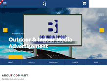 Tablet Screenshot of bigindiagroup.com